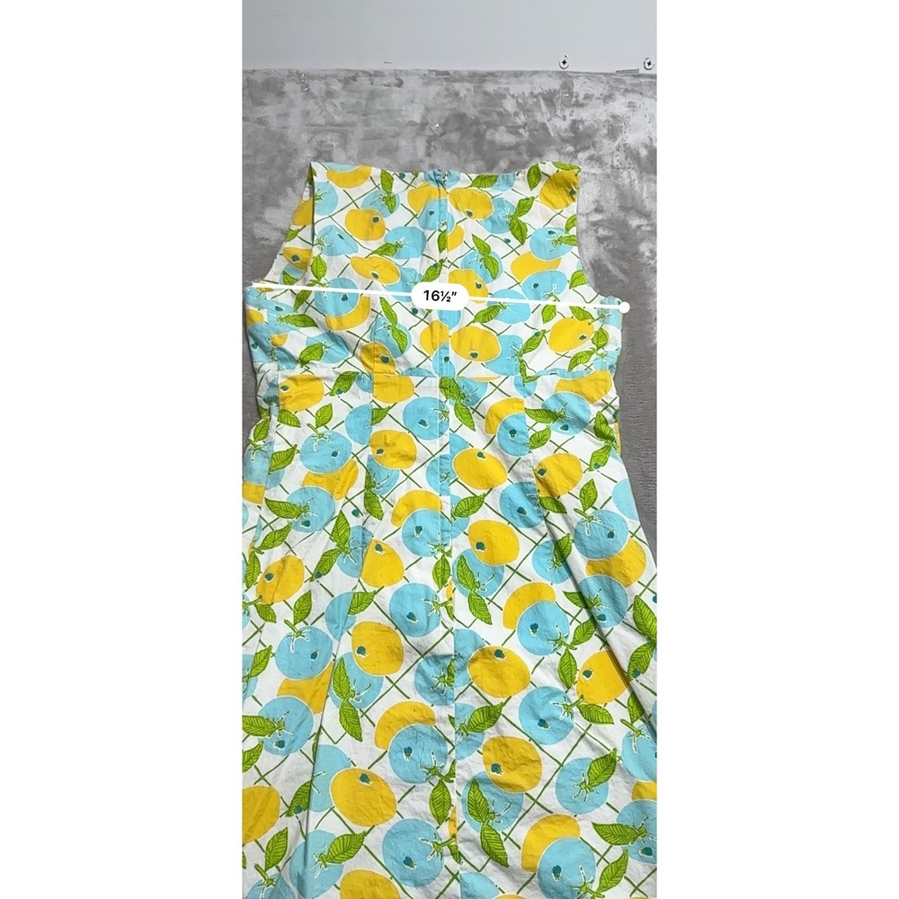 Lilly Pulitzer Womens Dress Size 6 Multicolor Floral Sleeveless Lemons Lined EUC - Picture 4 of 9